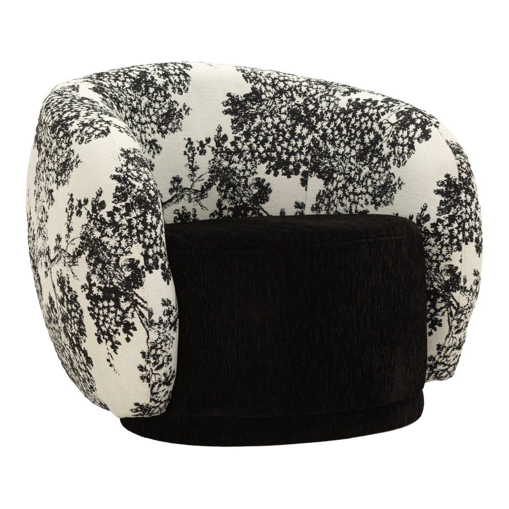Černobílé křeslo Oriental Style – Mauro Ferretti