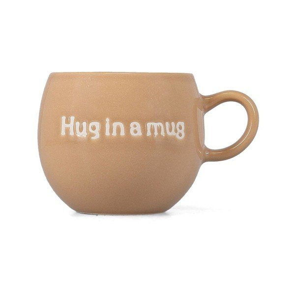 Hnědý kameninový hrnek 420 ml Muggies – Salt&Pepper