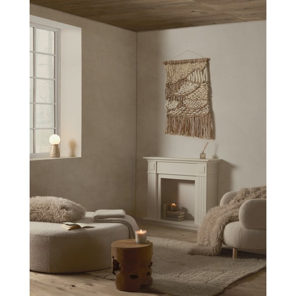 Béžová stolní lampa (výška 31,5 cm) Okeni – Kave Home-image-4