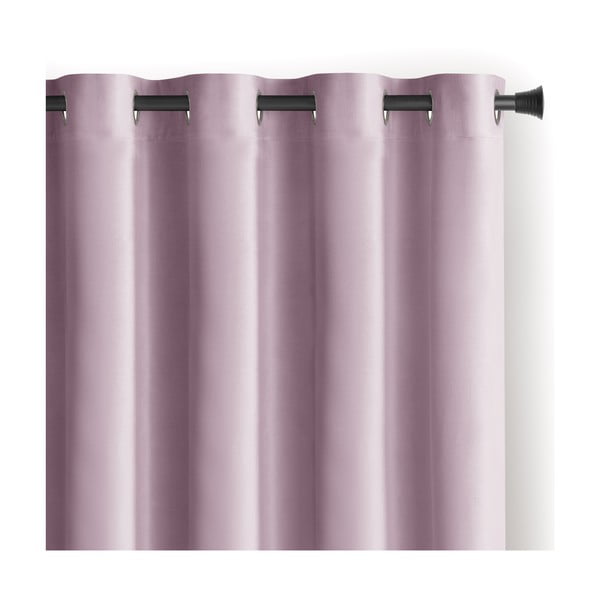 Světle růžový sametový dimout závěs 140x270 cm Eyelets – Restilo
