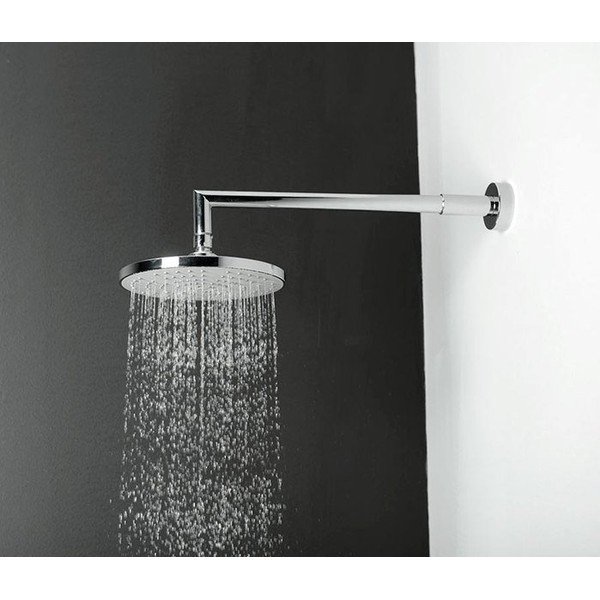 Plastová hlavová sprcha v leskle stříbrné barvě ø 20 cm – Sapho-image-1
