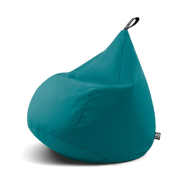 Tyrkysový sedací vak Drop L – So Soft?