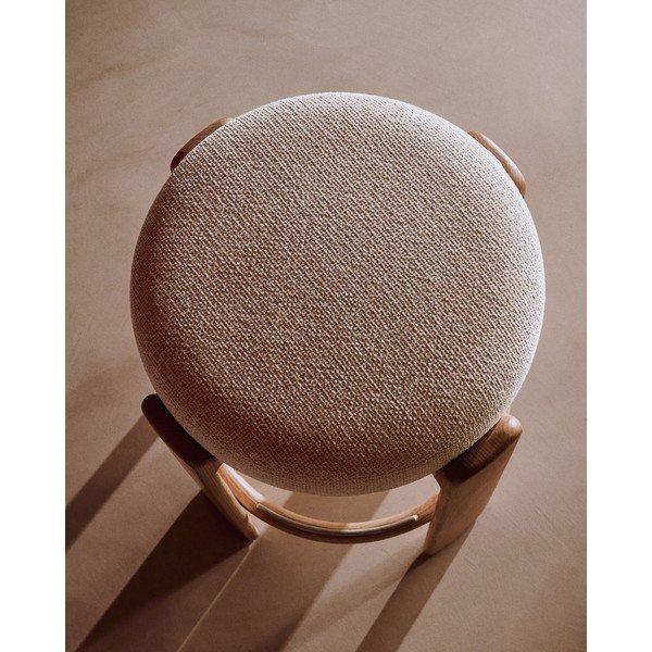 Béžová/ve světle přírodní barvě barová stolička z jasanového dřeva (výška sedáku 75 cm) Granite – Kave Home-image-3