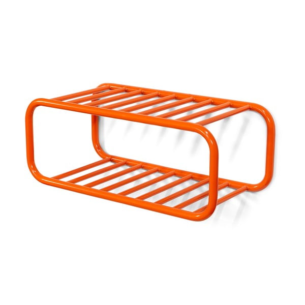 Oranžový kovový závěsný botník Retro – Spinder Design