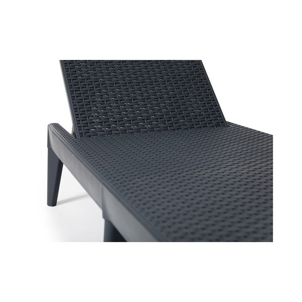 Černé zahradní lehátko z umělého ratanu Numana – Toomax-image-4