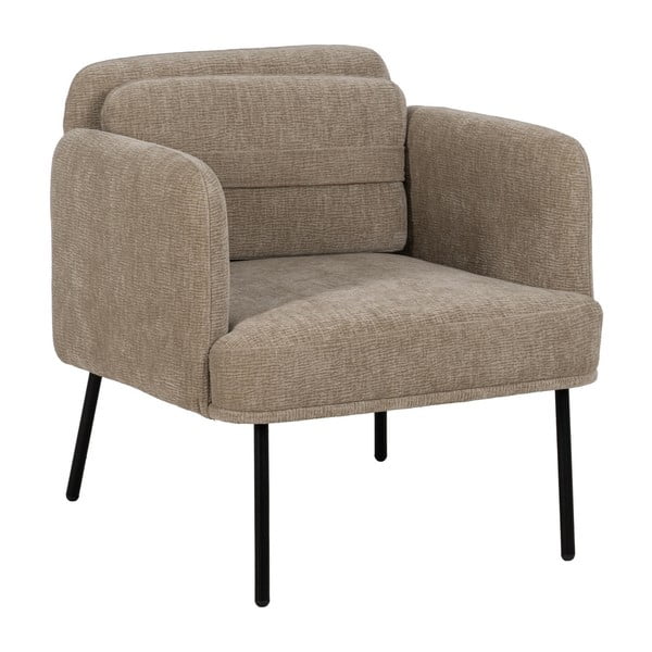 Béžové žinylkové křeslo Bind – Ixia