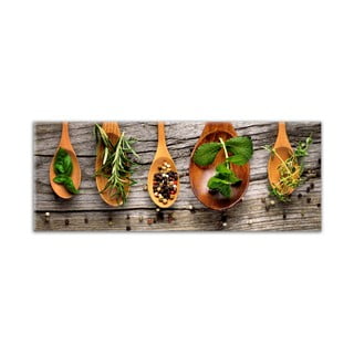 Obraz Styler Glasspik Kitchen Wooden Spoons, 30 x 80 cm