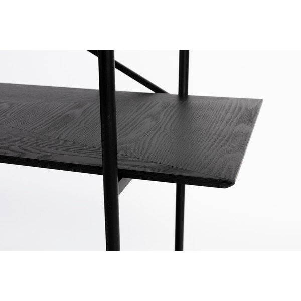 Černý kovový regál 120x180x40 cm Marcio – White Label-image-4