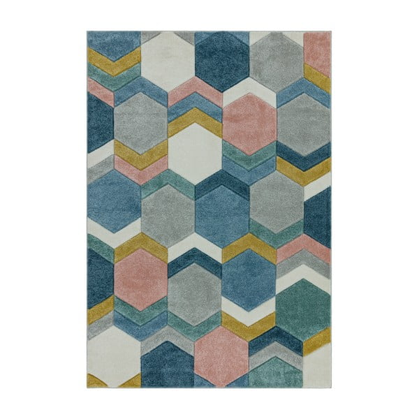 Koberec Asiatic Carpets Hexagon Multi, 120 x 170 cm