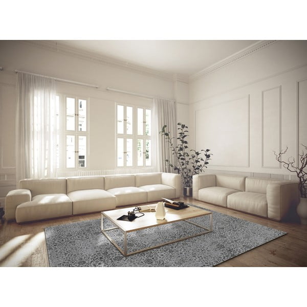 Šedý vlněný koberec 133x190 cm Claudine – Agnella-image-1