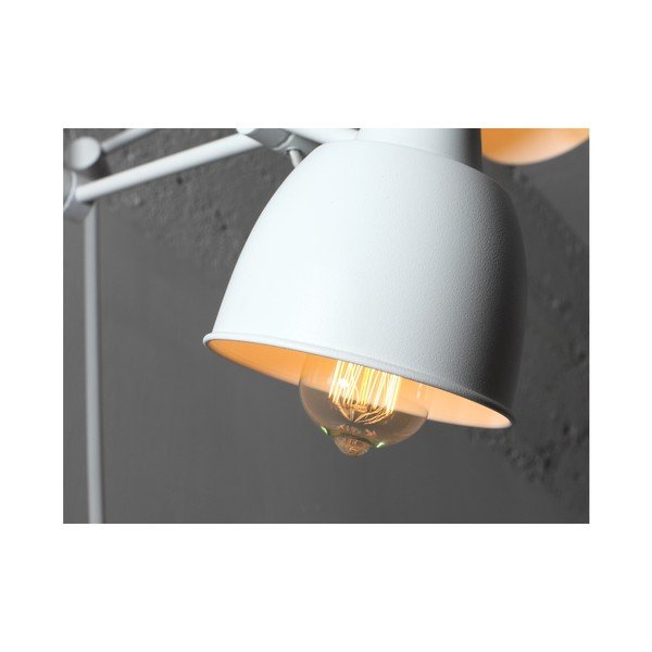 Bílá nástěnná lampa pro 2 žárovky Custom Form Coben-image-3