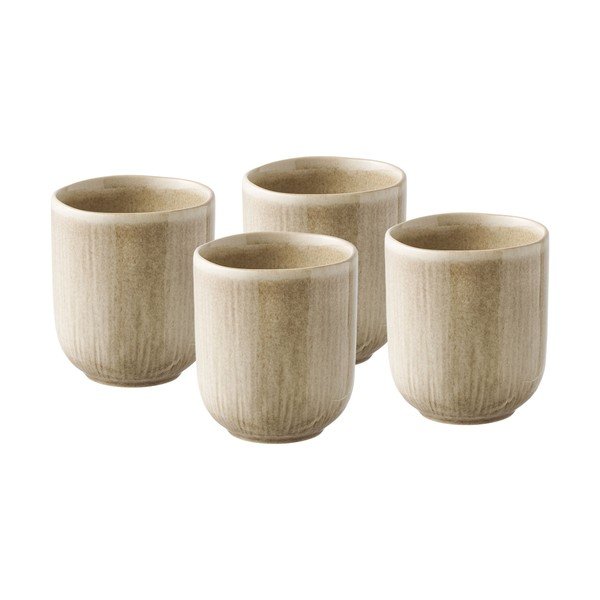 Béžové kameninové šálky v sadě 4 ks 360 ml Viola – House Nordic