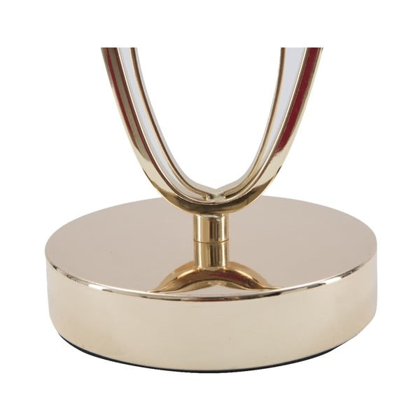 Bílá stolní lampa s konstrukcí ve zlaté barvě Mauro Ferretti Flush-image-3