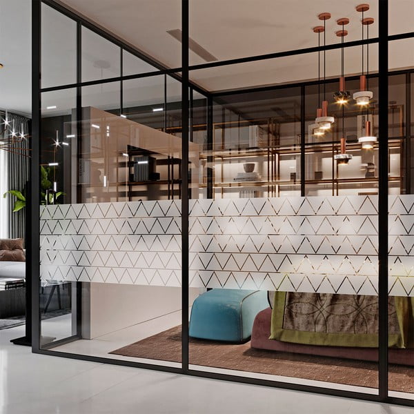 Samolepky v sadě na okno 100 ks 10x10 cm Triangle – Ambiance-image-4