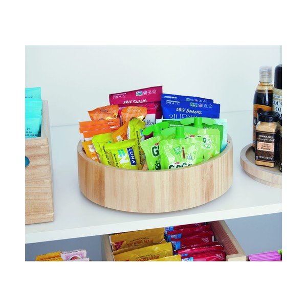 Otočný dřevěný organizér na kořenky Merry-go-round – iDesign/The Home Edit-image-1