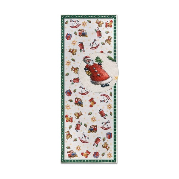 Zelený běhoun s vánočním motivem 80x200 cm Green Christmas – Villeroy&Boch