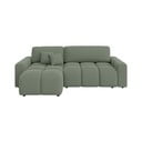 Světle zelená rozkládací rohová pohovka (variabilní) Luki – Ropez