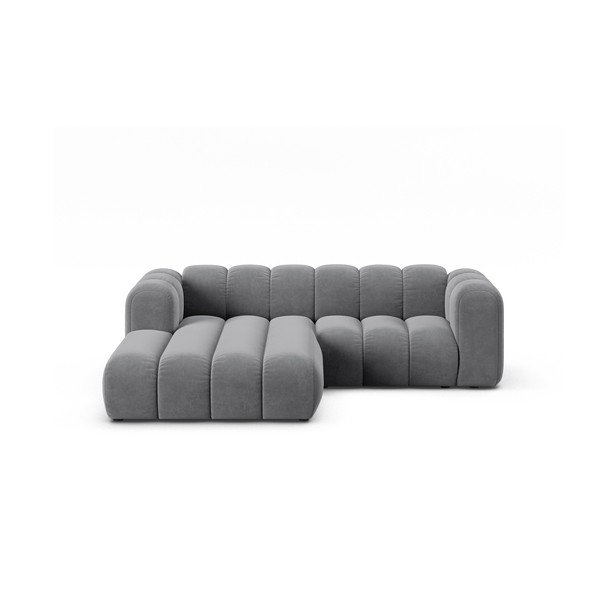 Světle šedá rohová pohovka (levý roh) Lupine – Micadoni Home