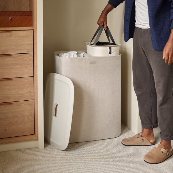 Látkový koš na prádlo 45+45 l Tota – Joseph Joseph-image-1