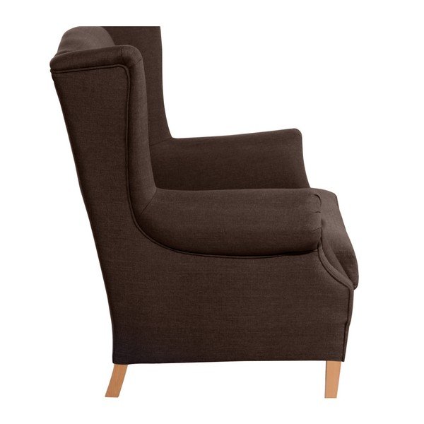 Hnědé křeslo ušák Max Winzer Harvey-image-1