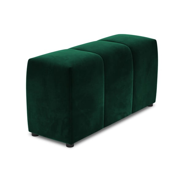 Zelená sametová područka k modulární pohovce Rome Velvet - Cosmopolitan Design