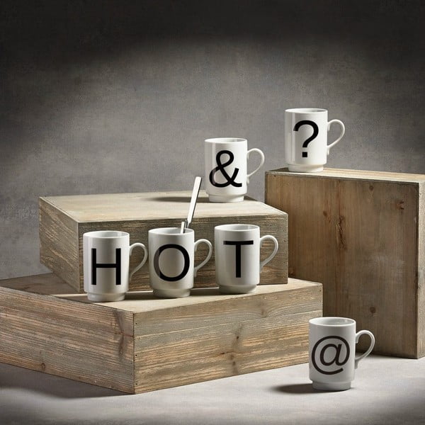 Porcelánový písmenkový hrnek KJ Collection D, 250 ml-image-1