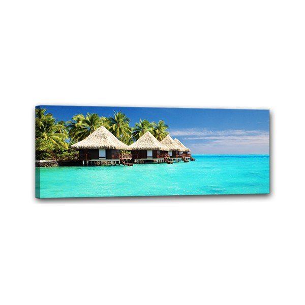 Obraz Styler Canvas Domki, 60 x 150 cm-image-1