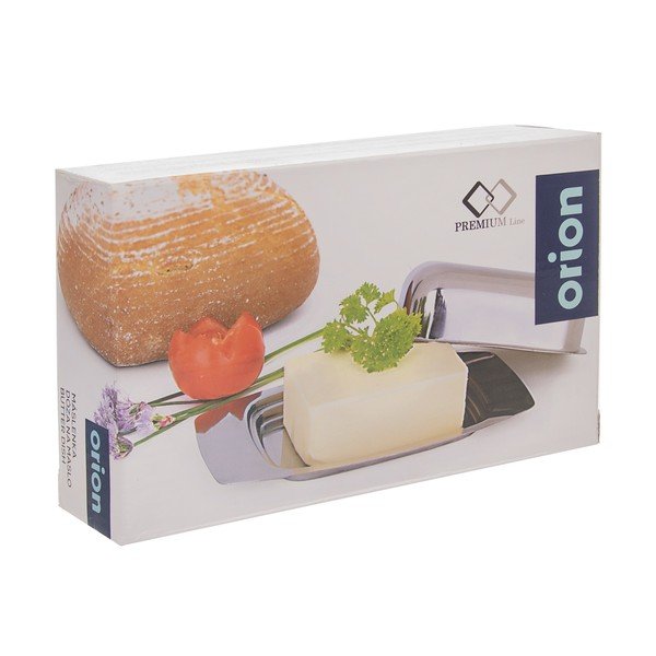 Máslenka z nerezové oceli ve stříbrné barvě – Orion-image-3