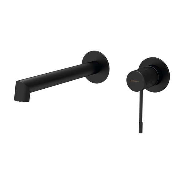 Matně černá podomítková umyvadlová baterie (1 výstup) Solaris – Sapho