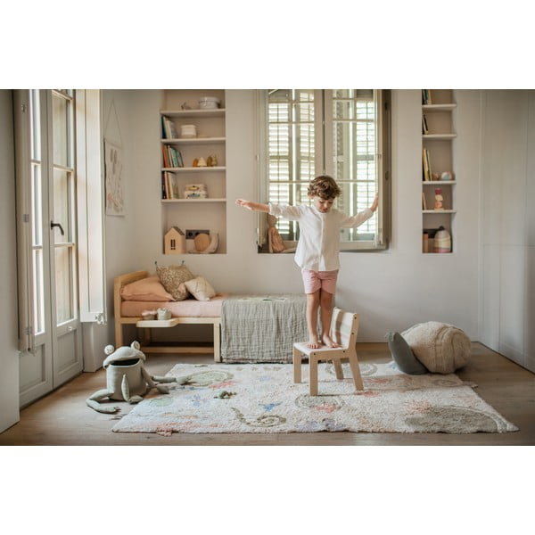 Světle zelený látkový dětský koš na hračky ø 23x35 cm Fred the Frog – Lorena Canals-image-3