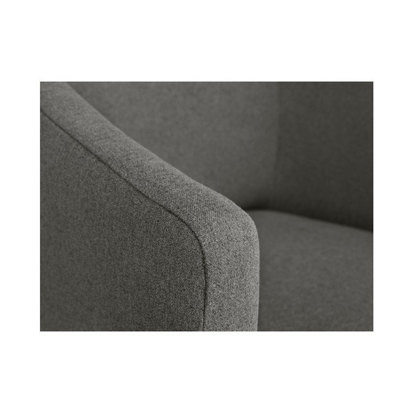 Světle šedé křeslo s područkami Micadoni Home Matteo-image-2