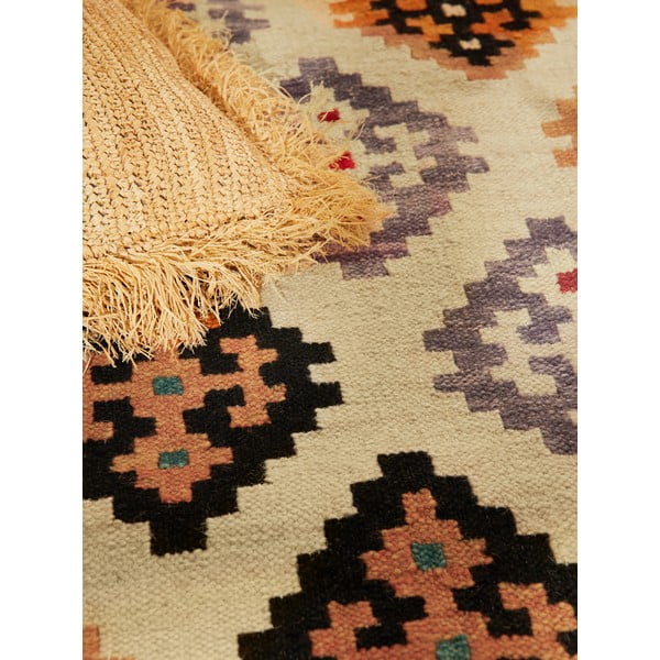 Červený oboustranný ručně tkaný vlněný koberec 200x290 cm Kamal Kian – Nouristan-image-2