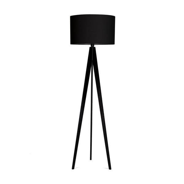 Stojací lampa 4room Artist Black/Black, 125x42 cm