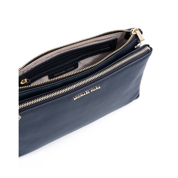 Tmavě modrá kožená kabelka Michael Kors Crossbody-image-1