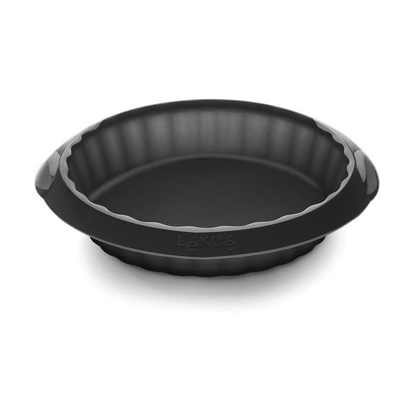 Černá silikonová forma na koláč Lékué, ⌀ 12 cm