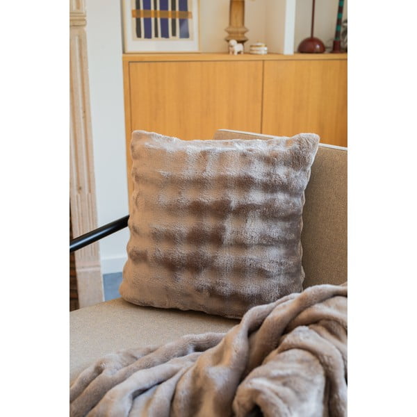 Taupe deka z mikroplyše 150x200 cm Wave – Tiseco Home Studio-image-1