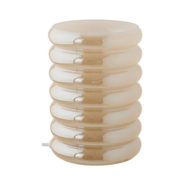 Krémová skleněná stolní lampa (výška 16 cm) Apelqvist – Jotex