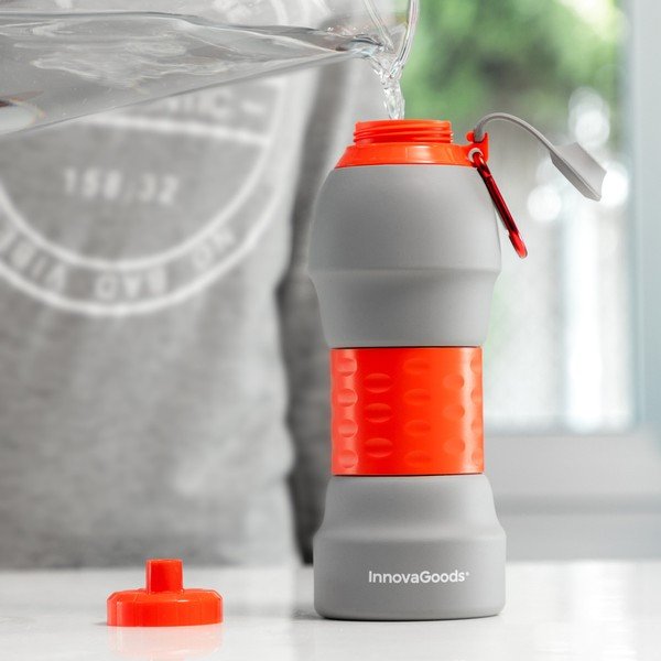 Skládací silikonová lahev InnovaGoods, 580 ml-image-1