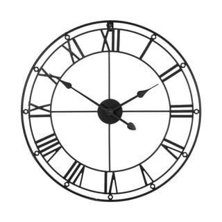 Černé nástěnné hodiny Premier Housewares Matt, ⌀ 59 cm