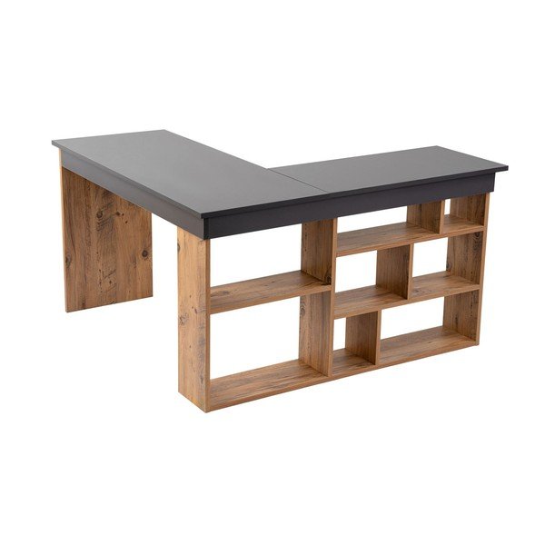 Rohový pracovní stůl v dekoru borovice 120x130 cm Vesper – Kalune Design