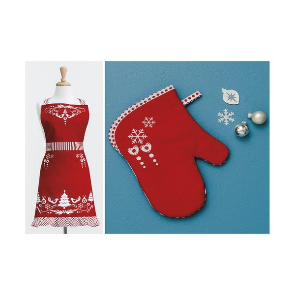 Sada kuchyňské zástěry a rukavice Lovely Christmas-image-1