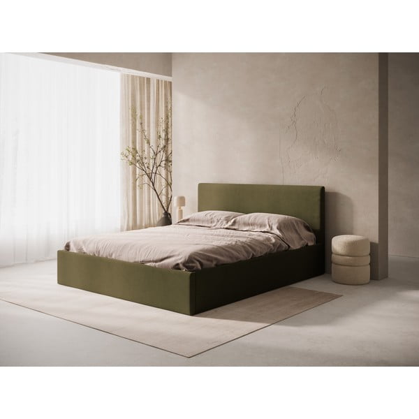 Zelené čalouněné čelo postele 150,5x100 cm Remo – Micadoni -image-1