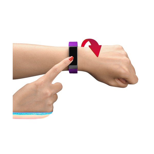 Růžovo-černý bluetooth fitness náramek s dotykovým displejem CellularLine EASYFIT TOUCH-image-2