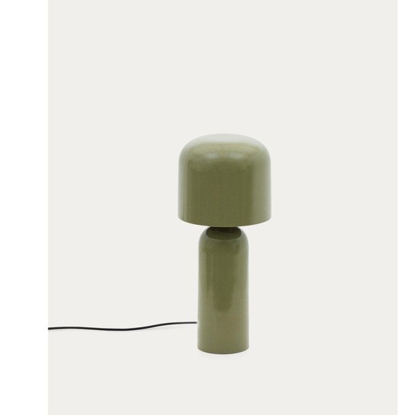 Zelená kovová stolní lampa (výška 38 cm) Monze – Kave Home-image-4