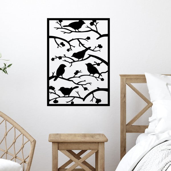 Kovová nástěnná dekorace 47x66 cm Branch & Birds – Wallity-image-3