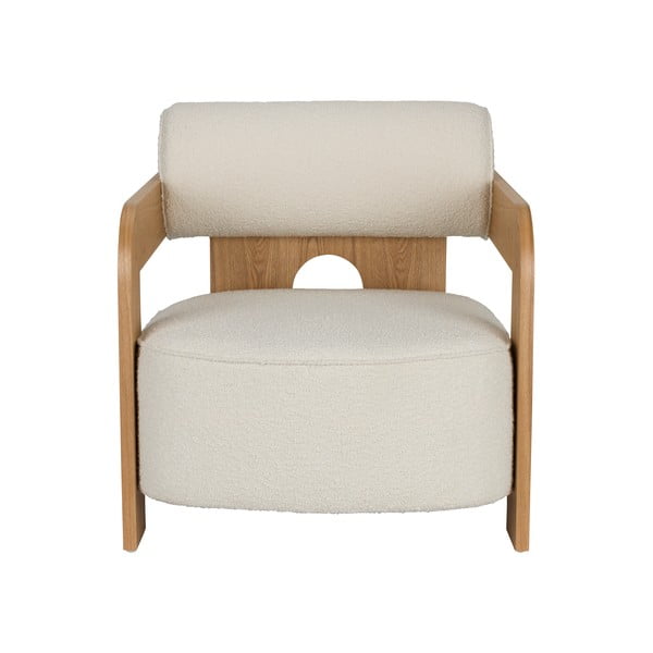 Béžové křeslo z textilie bouclé Oolong – Zuiver-image-2