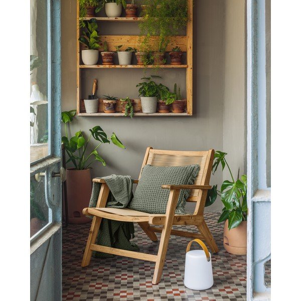 Zahradní křeslo z akáciového dřeva Kave Home Geralda-image-1