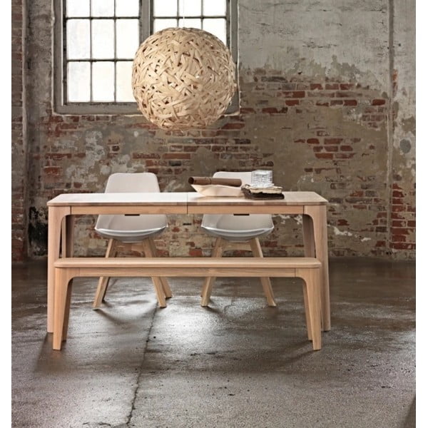 Lavice ze dřeva bílého dubu Unique Furniture Amalfi-image-1