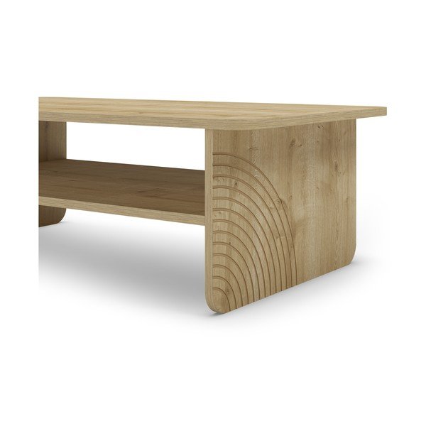 Konferenční stolek s deskou v dubovém dekoru v přírodní barvě 60x110 cm Daira – Marckeric-image-4