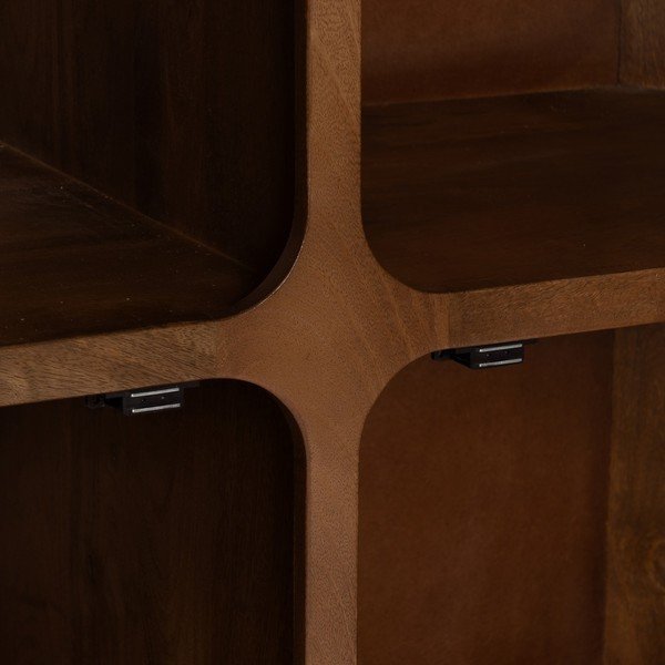 Hnědá skříňka z mangového dřeva 104x110x45 cm Nosy – Ixia-image-3